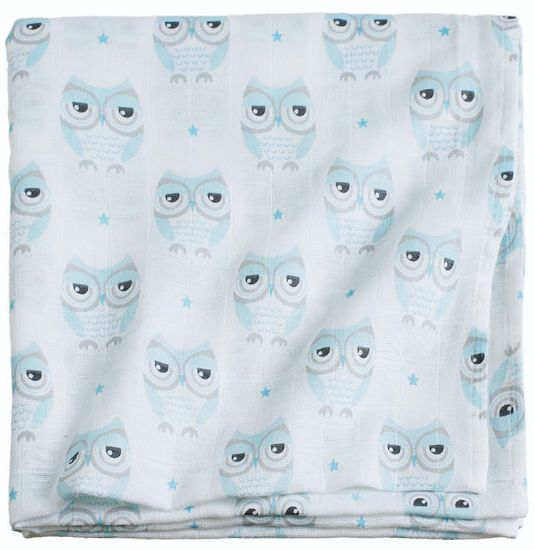 Enok teppe 120x120 cm turkis
