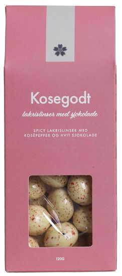 Bilde av Kosegodt lakrislinser m/sjokolade & rosepepper