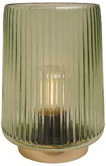 Martina LED-lykt 18 cm grønn