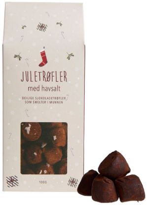 Pop juletrøfler med havsalt 100 g