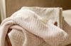Marna hamp zigzag håndkle 50x90 beige