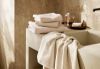 Marna hamp zigzag håndkle 50x90 beige