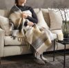 Morgan pledd 130x170 gråbeige